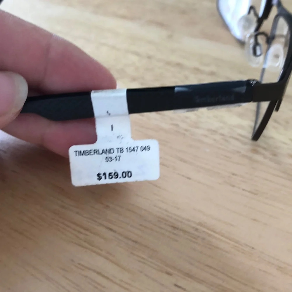 Timberland black eyeglasses frames size 53x17x140